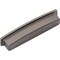 Jeffrey Alexander 128 mm Center Brushed Pewter Square-to-Center Square Renzo Cabinet Cup Pull 141-128BNBDL - alternate 8
